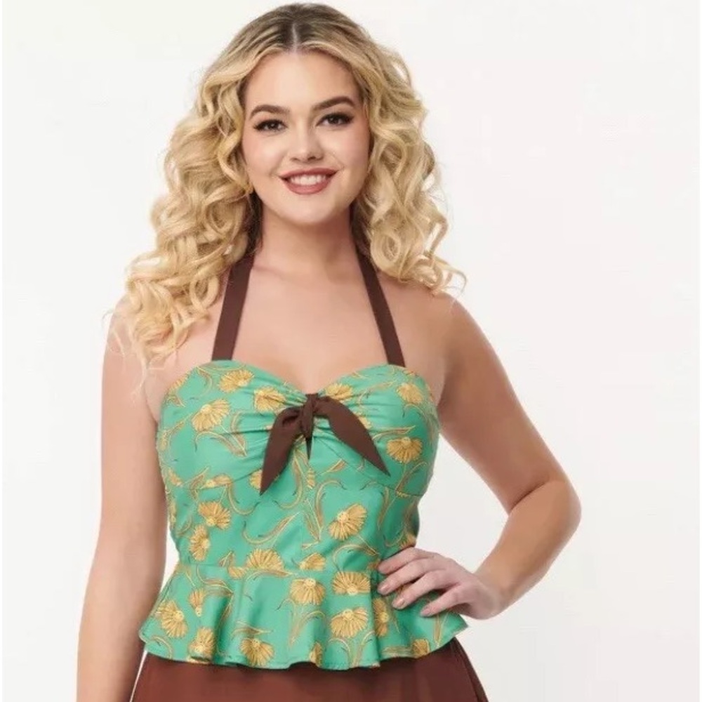 Smiley x Unique vintage halter top